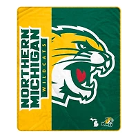 Pegasus Northern Michigan Wildcats 50" x 60" Endzone Ultra Soft Throw Blanket