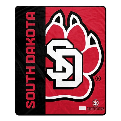 Pegasus South Dakota Coyotes 50" x 60" Endzone Ultra Soft Throw Blanket