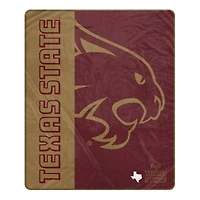 Pegasus Texas State Bobcats 50" x 60" Endzone Ultra Soft Throw Blanket