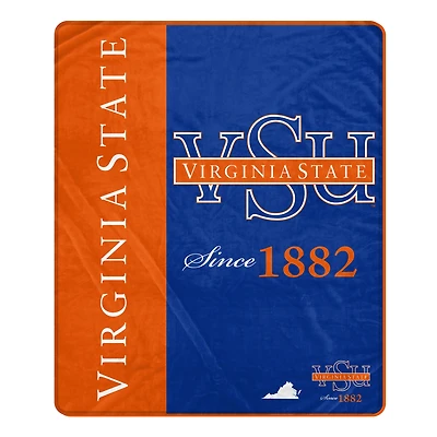 Pegasus Virginia State Trojans 50" x 60" Endzone Ultra Soft Throw Blanket