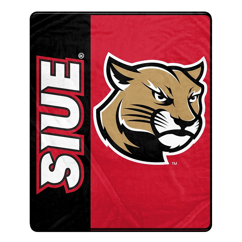 Pegasus Southern Illinois Edwardsville Cougars 50" x 60" Endzone Ultra Soft Throw Blanket