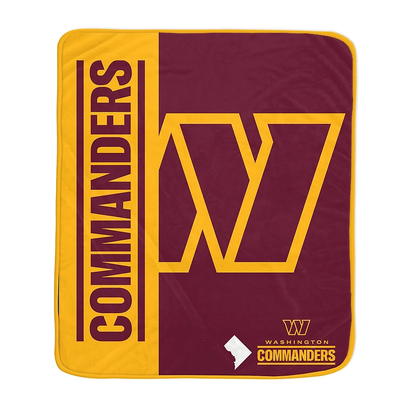 Pegasus Washington Commanders 50" x 60" Endzone Ultra Soft Throw Blanket