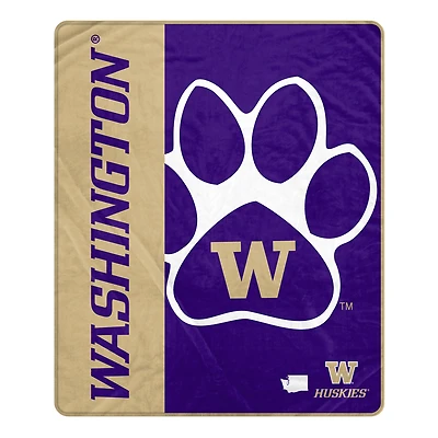 Pegasus Washington Huskies 50" x 60" Endzone Ultra Soft Throw Blanket