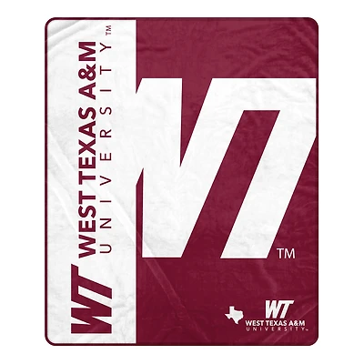 Pegasus West Texas A&M Buffaloes 50" x 60" Endzone Ultra Soft Throw Blanket
