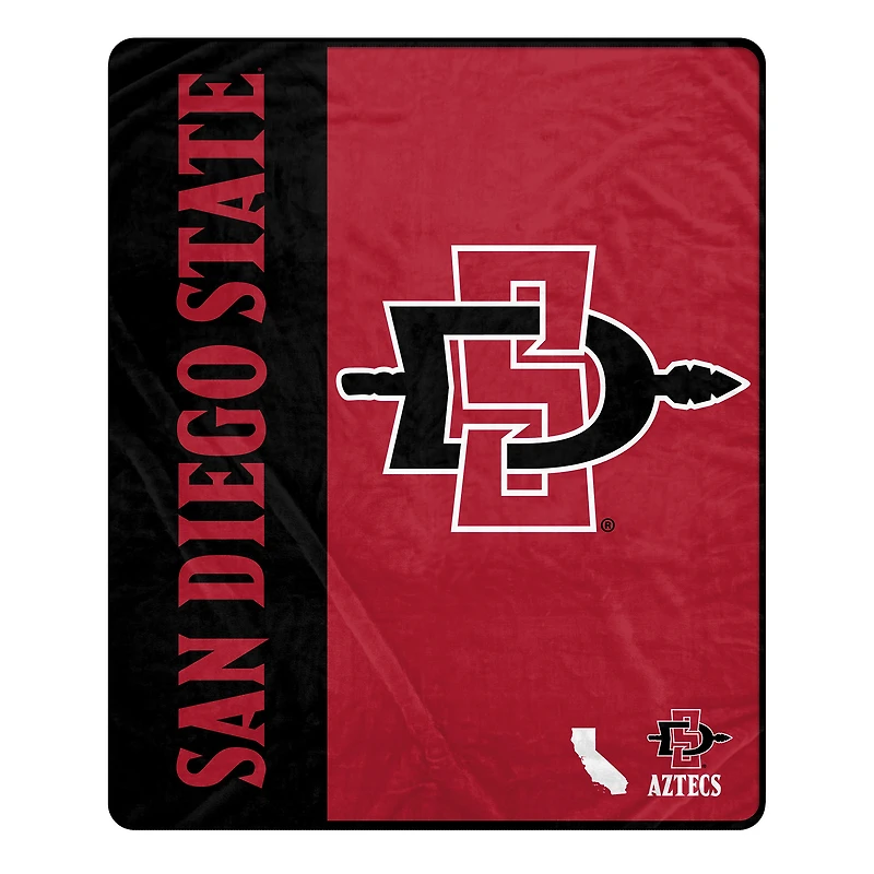 Pegasus San Diego State Aztecs 50" x 60" Endzone Ultra Soft Throw Blanket