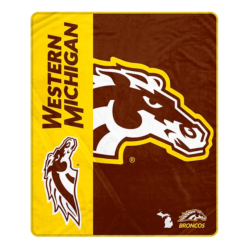 Pegasus Western Michigan Broncos 50" x 60" Endzone Ultra Soft Throw Blanket