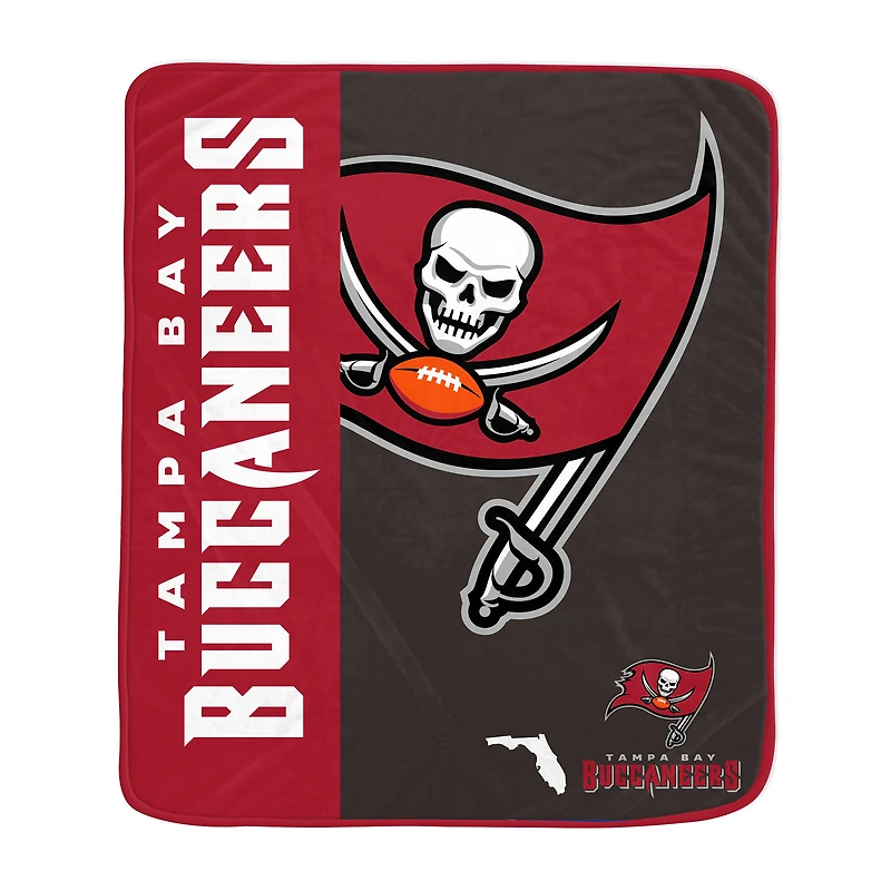 Pegasus Tampa Bay Buccaneers 50" x 60" Endzone Ultra Soft Throw Blanket