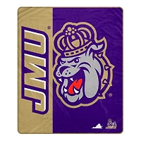 Pegasus James Madison Dukes 50" x 60" Endzone Ultra Soft Throw Blanket