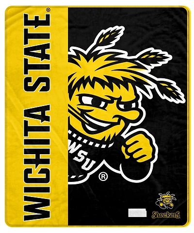 Pegasus Wichita State Shockers 50" x 60" Endzone Ultra Soft Throw Blanket