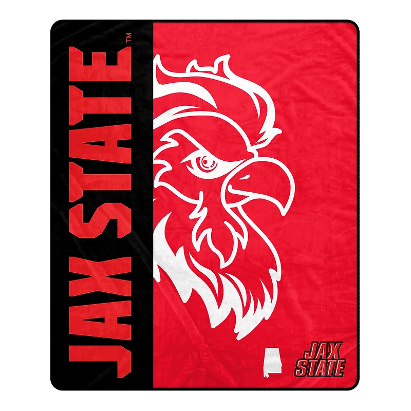 Pegasus Jacksonville State Gamecocks 50" x 60" Endzone Ultra Soft Throw Blanket