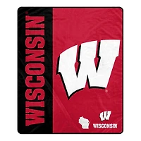 Pegasus Wisconsin Badgers 50" x 60" Endzone Ultra Soft Throw Blanket