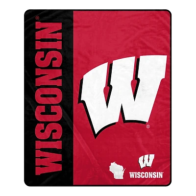 Pegasus Wisconsin Badgers 50" x 60" Endzone Ultra Soft Throw Blanket