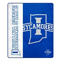 Pegasus Indiana State Sycamores 50" x 60" Endzone Ultra Soft Throw Blanket