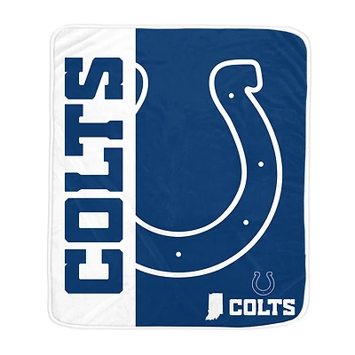 Pegasus Indianapolis Colts 50" x 60" Endzone Ultra Soft Throw Blanket