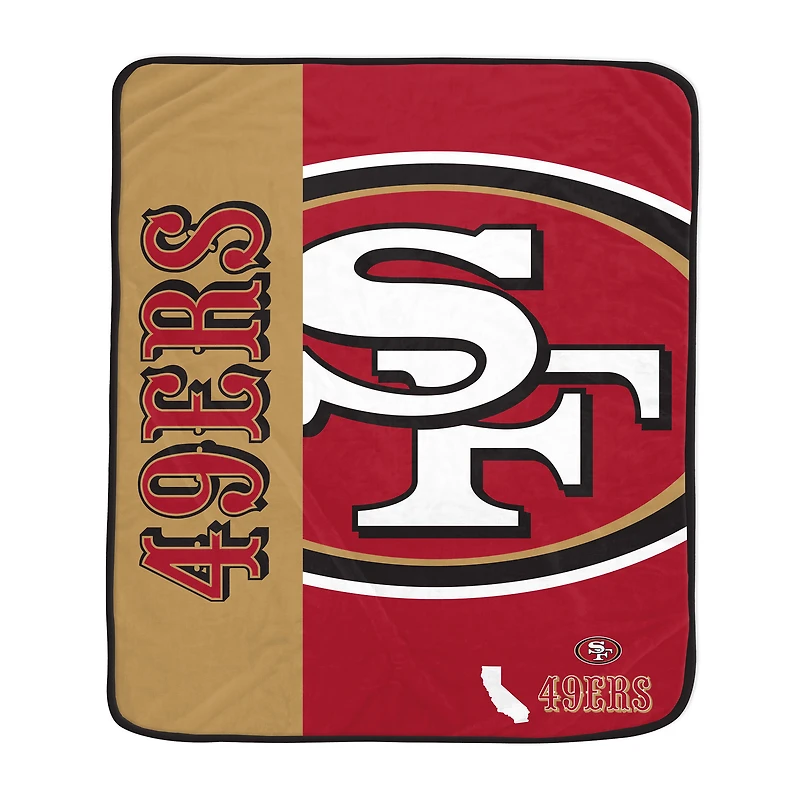 Pegasus San Francisco 49ers 50" x 60" Endzone Ultra Soft Throw Blanket
