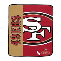 Pegasus San Francisco 49ers 50" x 60" Endzone Ultra Soft Throw Blanket