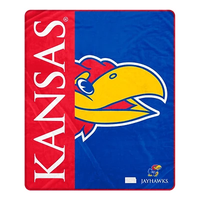Pegasus Kansas Jayhawks 50" x 60" Endzone Ultra Soft Throw Blanket