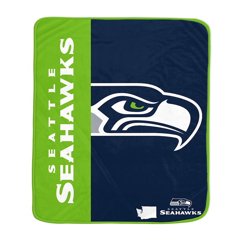 Pegasus Seattle Seahawks 50" x 60" Endzone Ultra Soft Throw Blanket