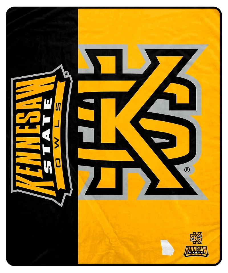 Pegasus Kennesaw State Owls 50" x 60" Endzone Ultra Soft Throw Blanket