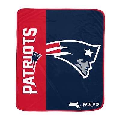 Pegasus New England Patriots 50" x 60" Endzone Ultra Soft Throw Blanket