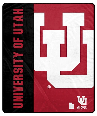 Pegasus Utah Utes 50" x 60" Endzone Ultra Soft Throw Blanket