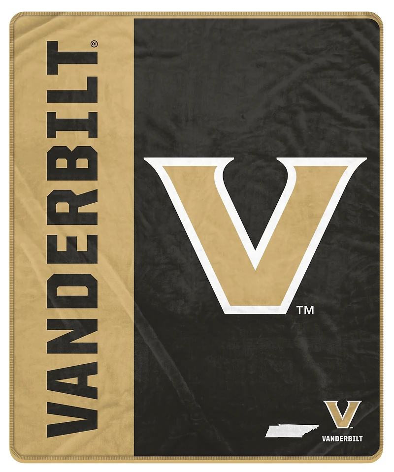 Pegasus Vanderbilt Commodores 50" x 60" Endzone Ultra Soft Throw Blanket