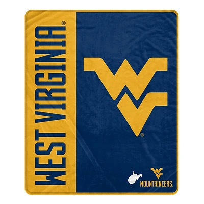 Pegasus West Virginia Mountaineers 60" x 80" Endzone Ultra Soft Throw Blanket