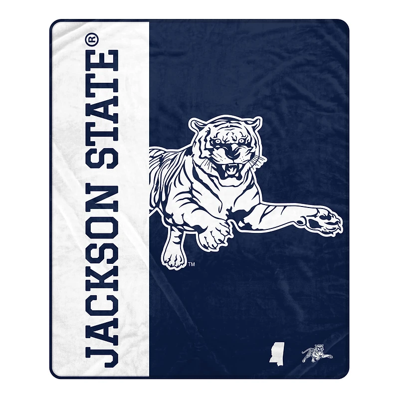 Pegasus Jackson State Tigers 60" x 80" Endzone Ultra Soft Throw Blanket