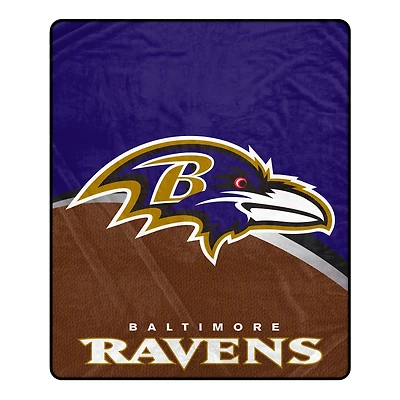 Pegasus Baltimore Ravens 50" x 60" Gameball Ultra Soft Throw Blanket