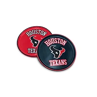 Pegasus Houston Texans 8" Home & Away Round Two-Piece Serving Plate Set