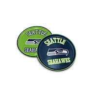Pegasus Seattle Seahawks 8" Home & Away Round Two-Piece Serving Plate Set