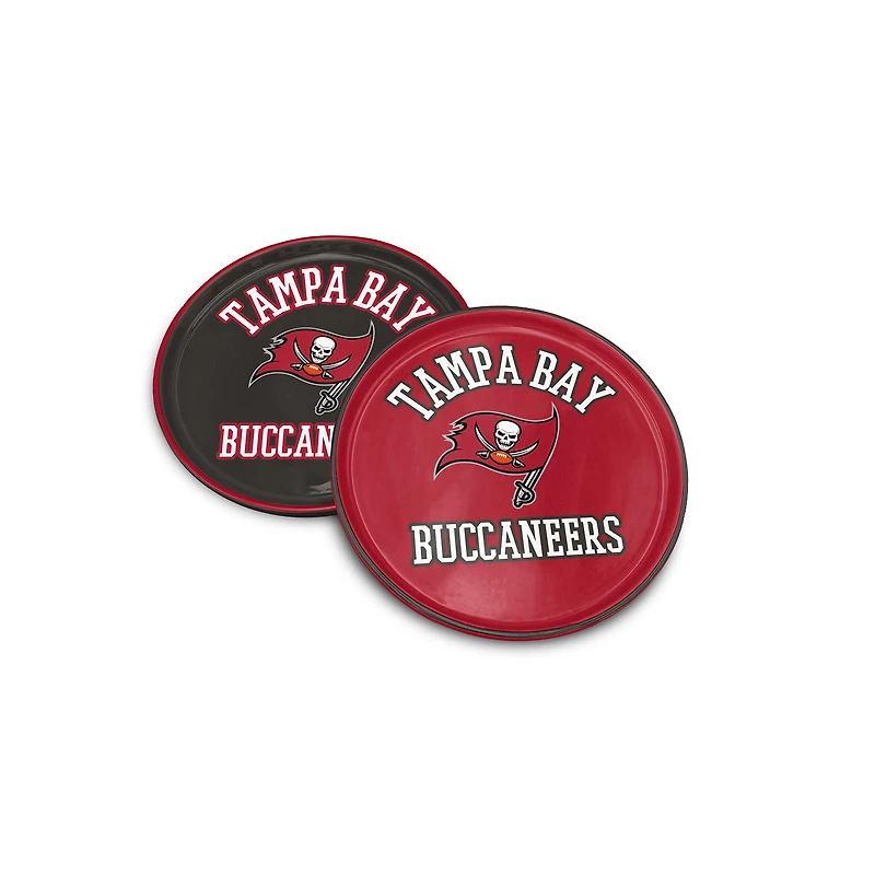 Pegasus Tampa Bay Buccaneers 8" Home & Away Round Two-Piece Serving Plate Set