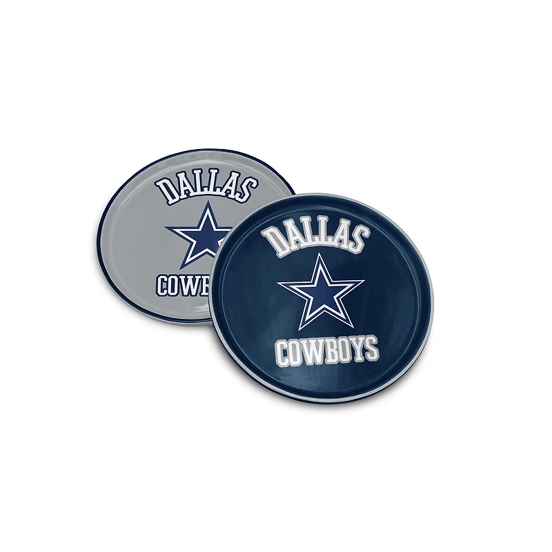 Pegasus Dallas Cowboys 8" Home & Away Round Two-Piece Serving Plate Set
