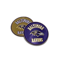 Pegasus Baltimore Ravens 8" Home & Away Round Two-Piece Serving Plate Set