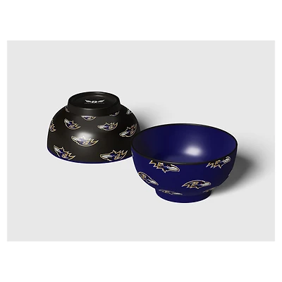 Pegasus Baltimore Ravens 6" Home & Away Two-Piece Serving Bowl Set