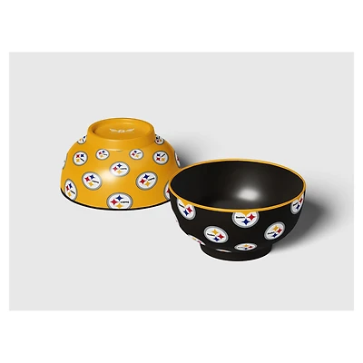 Pegasus Pittsburgh Steelers 6" Home & Away Two-Piece Serving Bowl Set