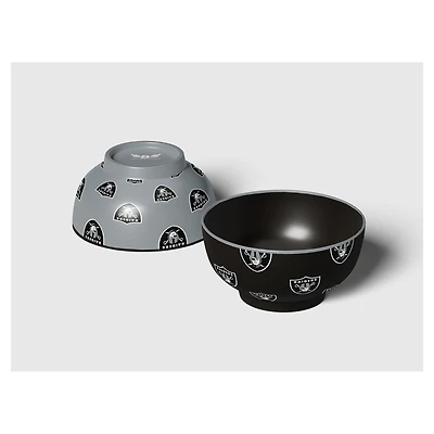 Pegasus Las Vegas Raiders 6" Home & Away Two-Piece Serving Bowl Set