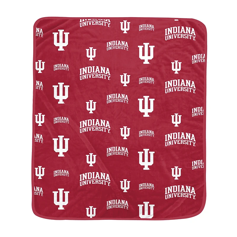 Pegasus Indiana Hoosiers 60" x 70" Homefield Flipped Wordmark Ultra Soft Blanket