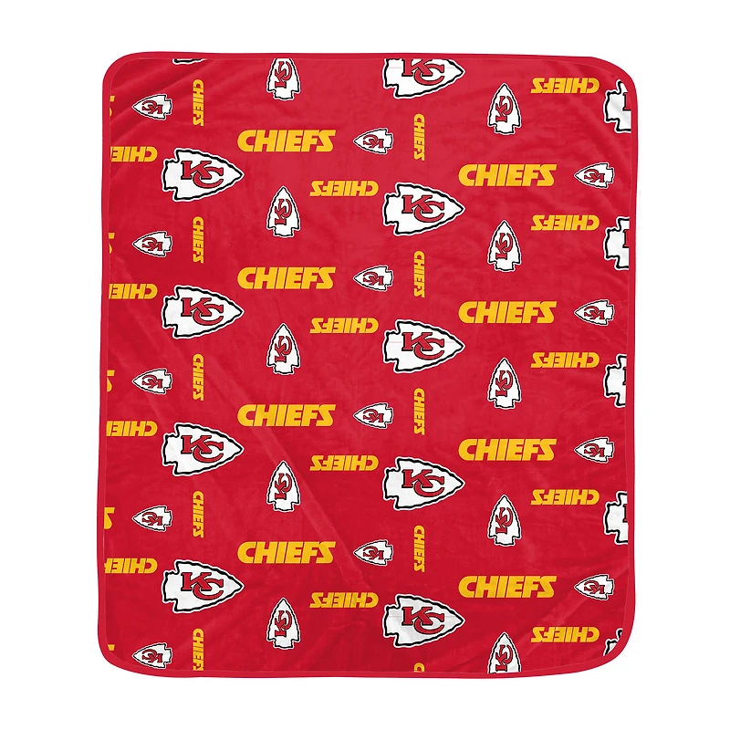 Pegasus Kansas City Chiefs 60" x 70" Homefield Flipped Wordmark Ultra Soft Blanket