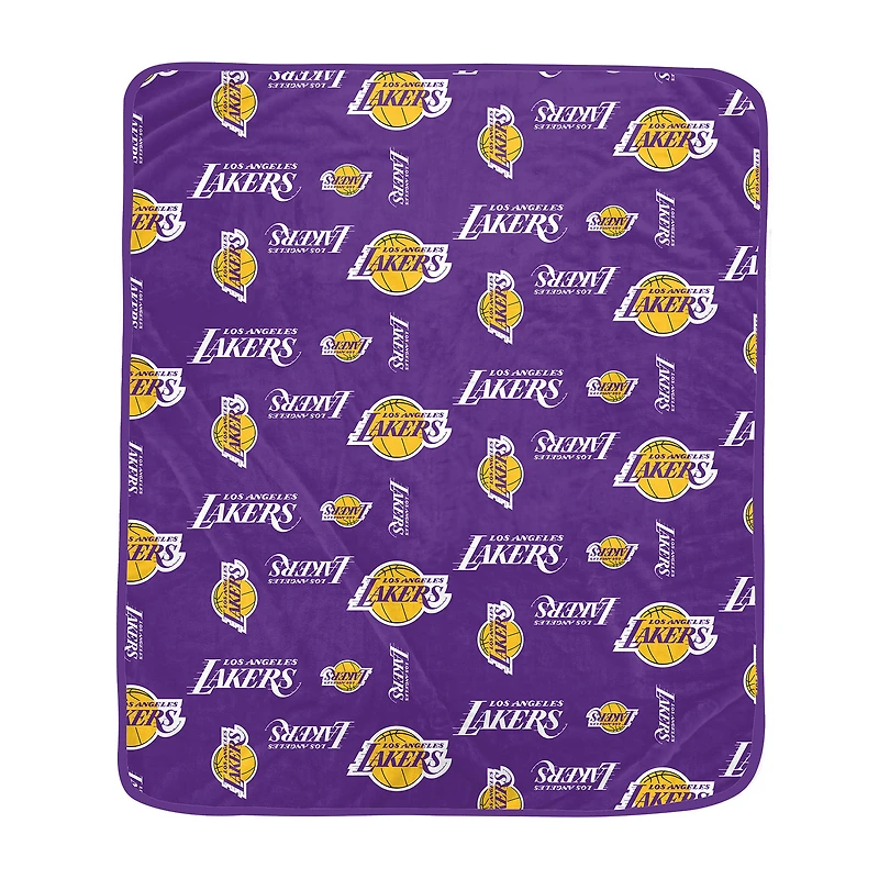 Pegasus Los Angeles Lakers 60" x 70" Homefield Flipped Wordmark Ultra Soft Blanket