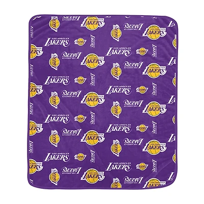 Pegasus Los Angeles Lakers 60" x 70" Homefield Flipped Wordmark Ultra Soft Blanket