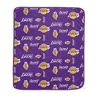 Pegasus Los Angeles Lakers 60" x 70" Homefield Flipped Wordmark Ultra Soft Blanket