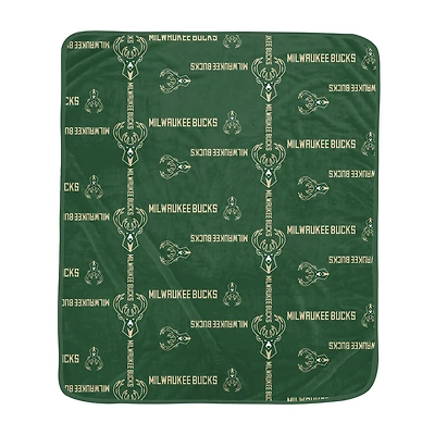 Pegasus Milwaukee Bucks 60" x 70" Homefield Flipped Wordmark Ultra Soft Blanket