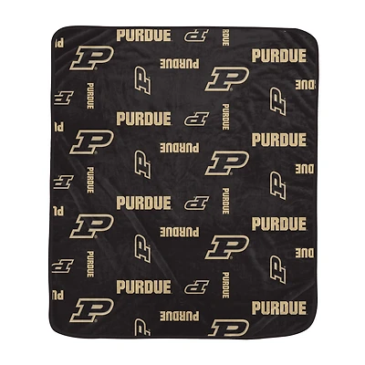 Pegasus Purdue Boilermakers 60" x 70" Homefield Flipped Wordmark Ultra Soft Blanket