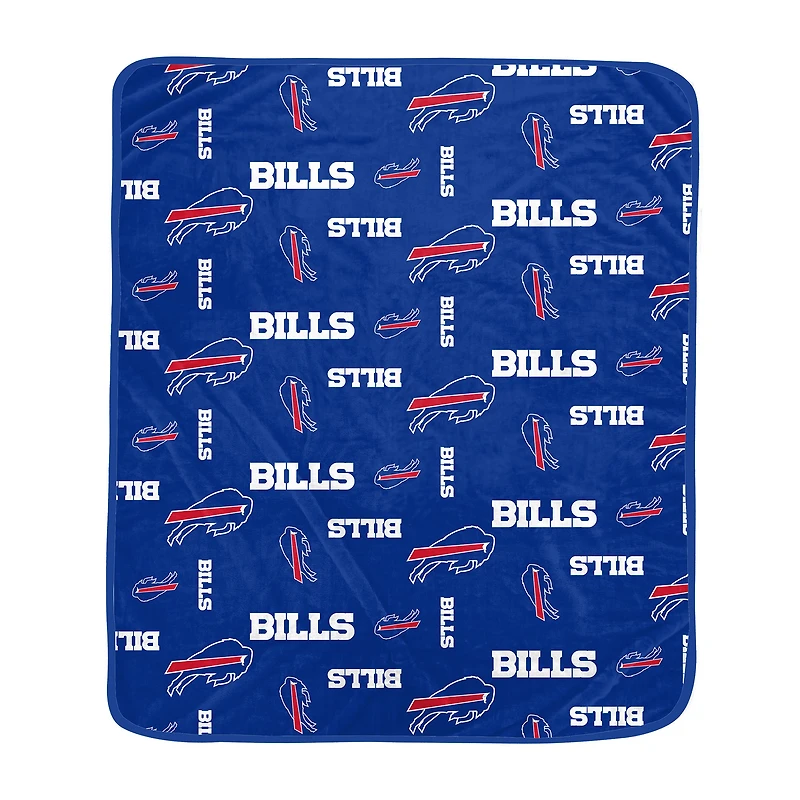 Pegasus Buffalo Bills 60" x 70" Homefield Flipped Wordmark Ultra Soft Blanket