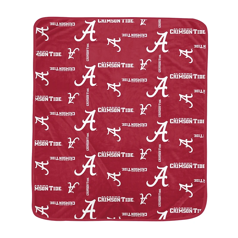 Pegasus Alabama Crimson Tide 60" x 70" Homefield Flipped Wordmark Ultra Soft Blanket