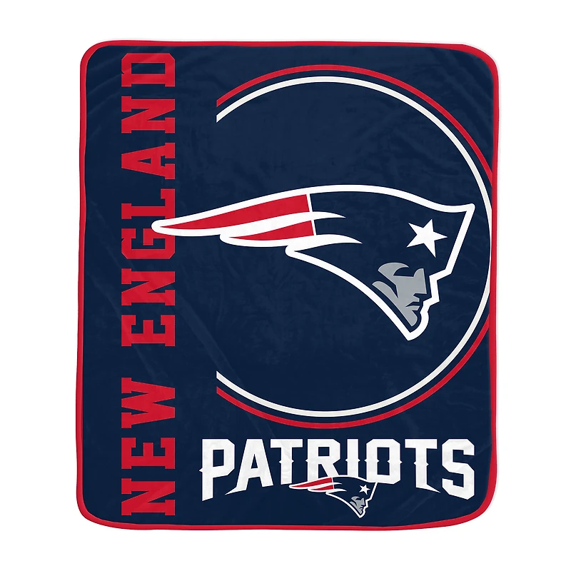 Pegasus New England Patriots 50" x 60" Keep It Simple Ultra Soft Blanket