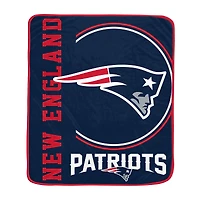 Pegasus New England Patriots 50" x 60" Keep It Simple Ultra Soft Blanket