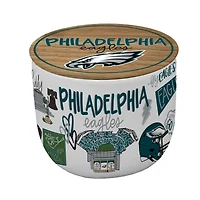Pegasus Philadelphia Eagles 16oz. Loco Fan Wood Top Ceramic Candle
