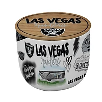 Pegasus Las Vegas Raiders 16oz. Loco Fan Wood Top Ceramic Candle